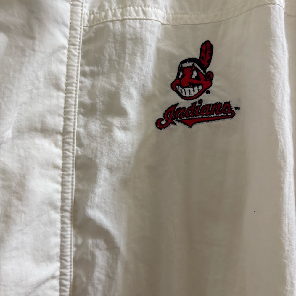 Vintage Cleveland Indians Chief Wahoo Antigua MLB Windbreaker Full zip Golf- MED